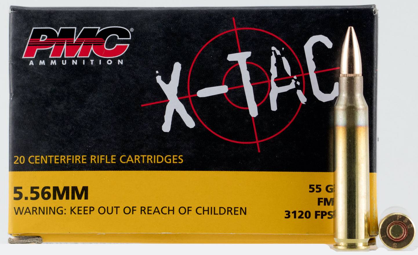 PMC 556 X-TAC **SALE PRICE**, AMMO FMJ 55GR, 20RDS ***LIMIT