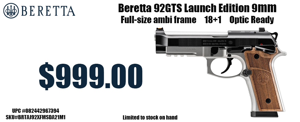Beretta 92 GTS Launch